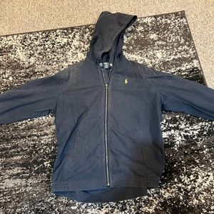 Polo Ralph Lauren Vintage Blue Hooded Zip Up